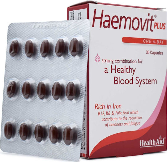 Health Aid Haemovit Plus Συμπλήρωμα για την Εγκυμοσύνη 30 κάψουλες