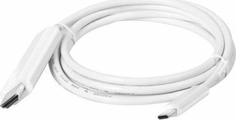 Club3D HDMI 2.0 Premium High Speed 4K 60Hz HDR Cable HDMI Male - USB-C Male Length 1.8m White