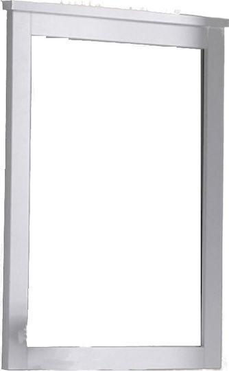 Woodwell EM368,1 Wandspiegel Rechteckig Weiß 93x72cm Woodwell EM368,1 Wandspiegel Rechteckig Weiß 93x72cm
