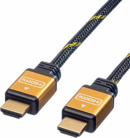 Roline HDMI 1.4 High Speed 1080p 120Hz Cable HDMI male - HDMI male 5m Μαύρο
