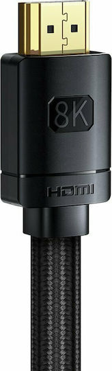 Baseus HDMI 2.1 Ultra High Speed 48Gbps 4K 120Hz HDR VRR Kabel HDMI-Stecker - HDMI-Stecker 1m Schwarz