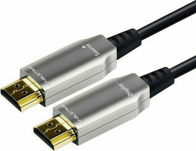 Cabletime HDMI 2.0 Cable HDMI male - HDMI male 100m Μαύρο