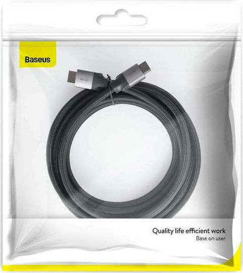Baseus Enjoyment HDMI 2.0 Premium High Speed 4K 60Hz HDR Braided Cable HDMI Male - HDMI Male 3m Black