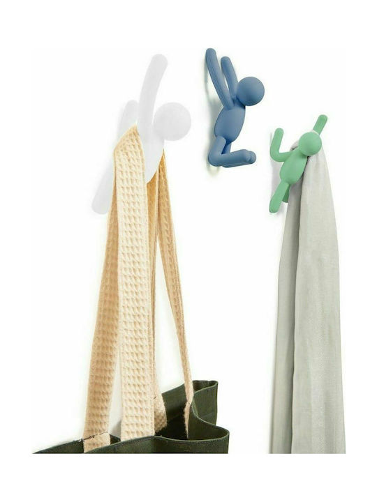 Umbra Plastic Multicolour Wall Hanger 7.6x7.6x16.5cm 3 Pieces