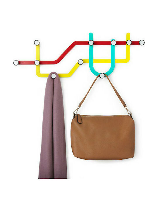 Umbra Wandhaken Subway 10 Steckplätze 57x3.8x20.3cm