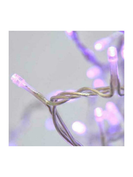 100 Λαμπάκια LED 8μ. Μωβ σε Σειρά