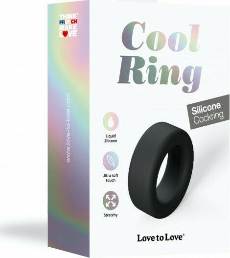 Rimba Love to Love Cool Ring Пръстен Петел Силикон Black Onyx