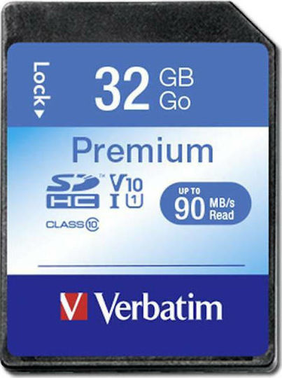 Verbatim Premium SDHC 32GB U1 High Speed 10MB/s