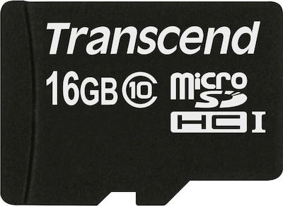 Transcend Premium 200x microSDHC 16GB Class 10 High Speed with Adapter