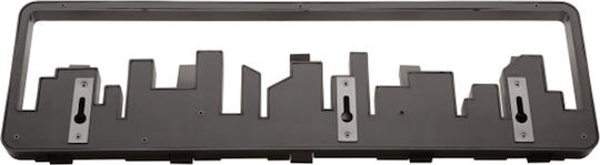 Umbra Wall Hanger Skyline Plastic 5 Hooks Black 49x2.9x14.6cm