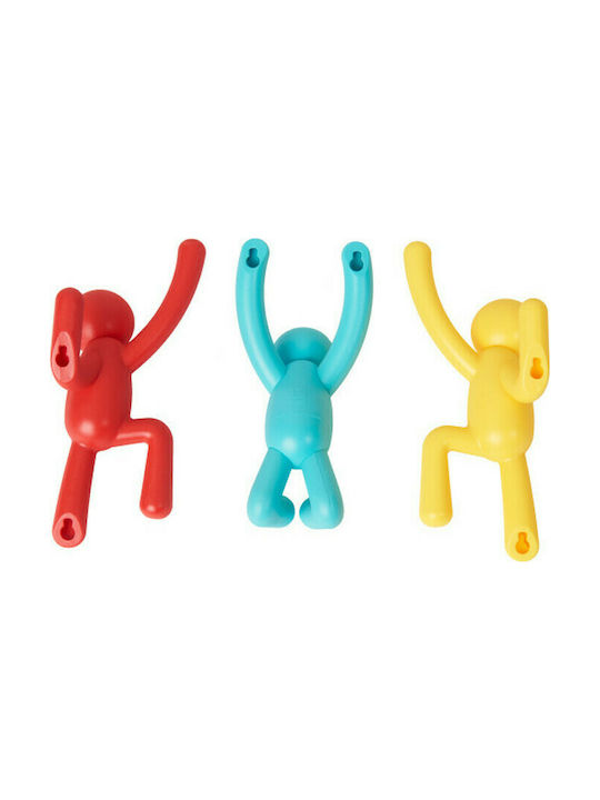 Umbra Wall Hanger Buddy Hooks Plastic Multicolour 7.6x7.6x16.5cm 3 Pieces