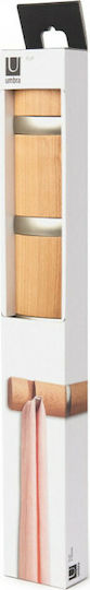 Umbra Κρεμάστρα Τοίχου Flip 5 Hook Natural Ξύλινη 5 Θέσεων Καφέ 50.8x3.2x6.7cm