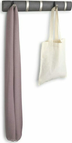 Umbra Wooden Wall Hanger 5 Hooks Gray 50.8x3.2x6.7cm