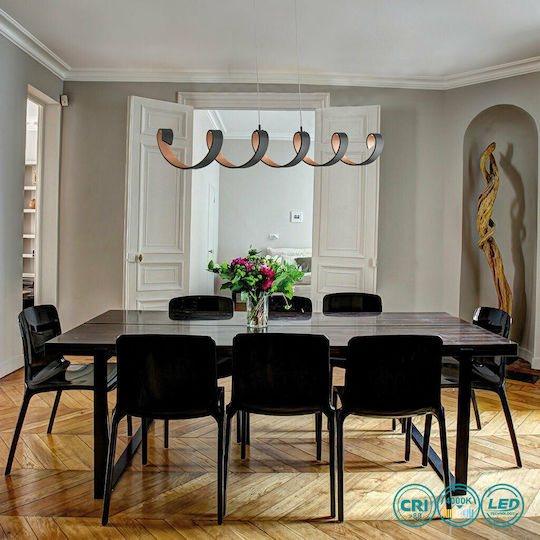 Fan Europe Led-Helix-S6 Ner Deckenleuchte Schwarz LED Riegel
