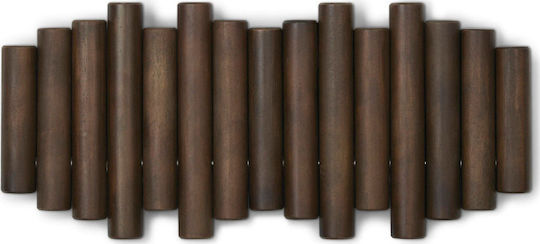 Umbra Κρεμάστρα Τοίχου Picket Ξύλινη 5 Θέσεων Καφέ 38x4.4x16.5cm