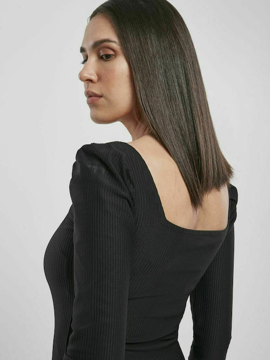 TB4013 Frauen Bodysuit Schwarz