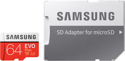 Samsung Evo Plus microSDXC U3 UHS-I 100MB/s με αντάπτορα