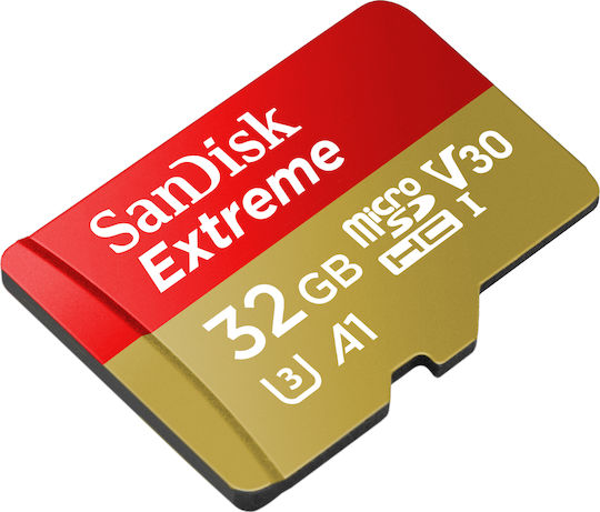 Sandisk Extreme Action microSDHC 32GB U3 V30 A1 UHS-I 100MB/s mit Adapter