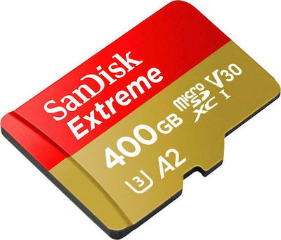 Sandisk Extreme microSDXC 400GB Klasse 10 U3 V30 A2 UHS-I mit Adapter
