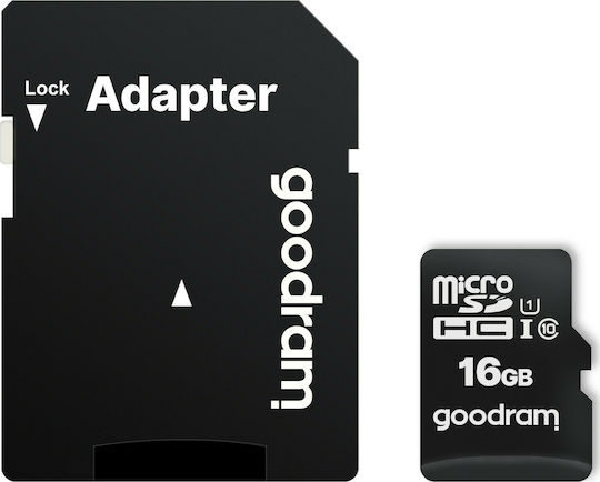 GoodRAM M1AA microSDHC 16GB U1 UHS-I 100MB/s с адаптер