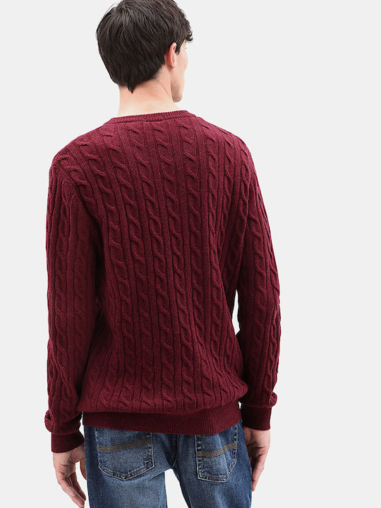 Timberland Phillips Brook Cable Pullover Burgundy