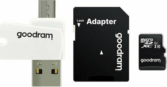 GoodRAM microSDXC 128GB U1 UHS-I 100MB/s με USB Reader