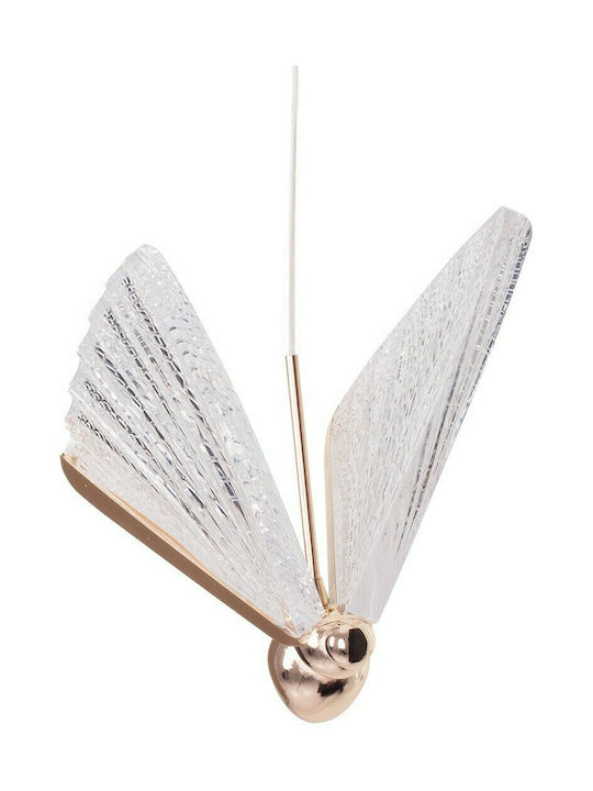 GloboStar Butterfly Hängelampe Rose Gold 20x17x24cm.