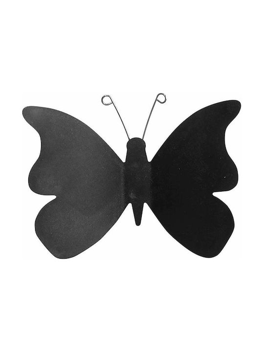 Ango Plastic Wall Ornament Black Butterflies 3D 12pcs