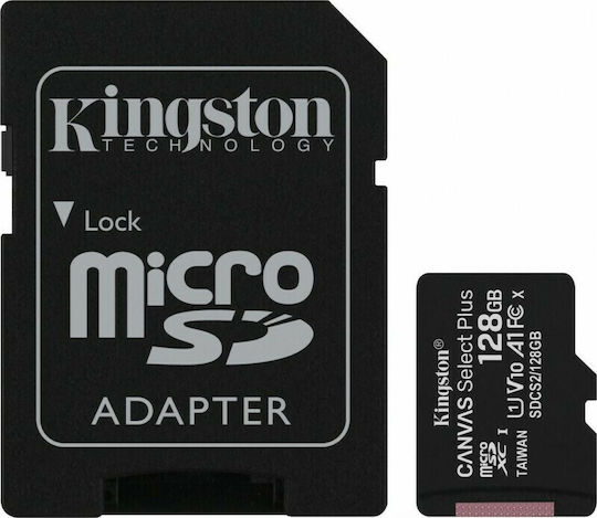 Kingston Canvas Select Plus microSDXC 128GB Class 10 U1 V10 A1 UHS-I