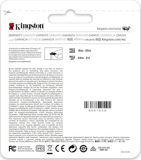 Kingston Canvas Go! Plus microSDXC 256GB Clasa 10 U3 V30 A2 UHS-I