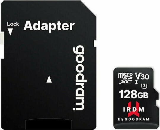 GoodRAM Microcard IRDM microSDXC 128GB U3 V30 UHS-I 100MB/s Cu Adaptor