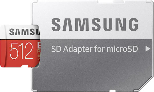 Samsung EVO Plus microSDXC 512GB Class 10 U3 UHS-I with Adapter