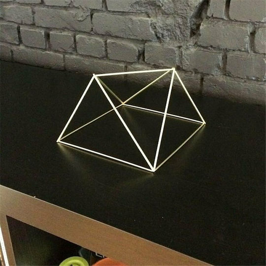 Umbra 3D Декоративно Стенно Геометрични Форми Златисто От Метал 6 Бройки