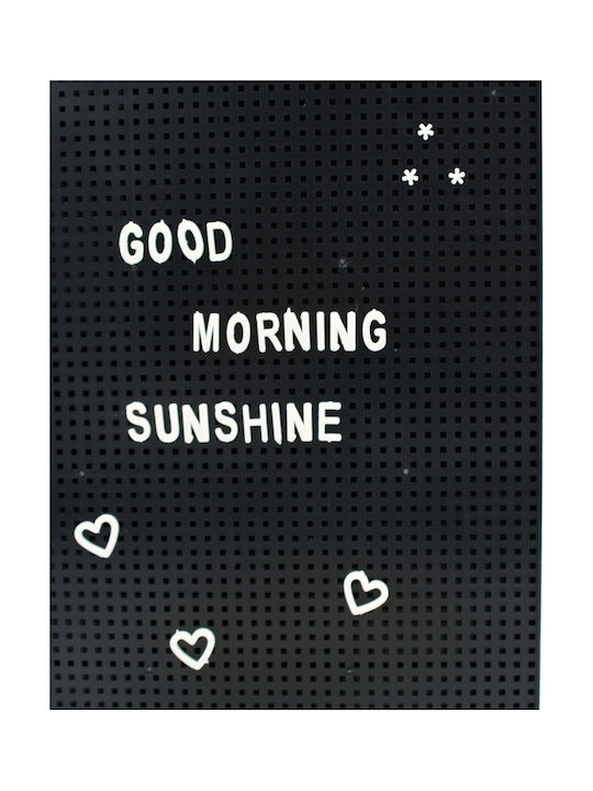 Out of the Blue Decorative Noticeboard Black Made of Plastic 22x3.5x30cm