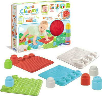 Baby Clementoni Τουβλάκια Touch, Crawl & Play για 6+ Μηνών 16τμχ