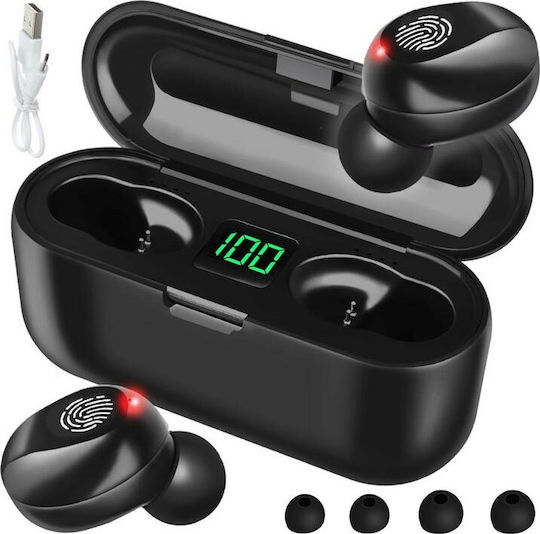 AT000335 In-Ear Bluetooth-Freisprecheinrichtung Kopfhörer mit Ladeetui Schwarz