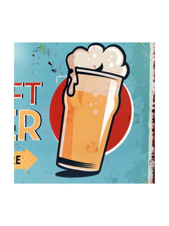 SP Souliotis Διακοσμητική Πινακίδα Craft Beer Χειροποίητη από Μέταλλο 25x33cm