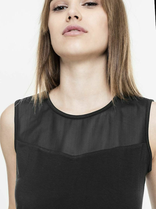 TB1630 Women's Sleeveless One-piece Suit Black