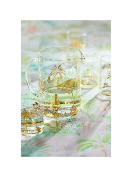 PiP Studio La Majorelle Glass Water made of Glass in Gold Color 360ml 1pcs
