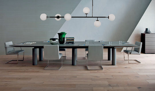 Inlight Pendant Light Black Rail for 6 Bulbs G9 130x130cm