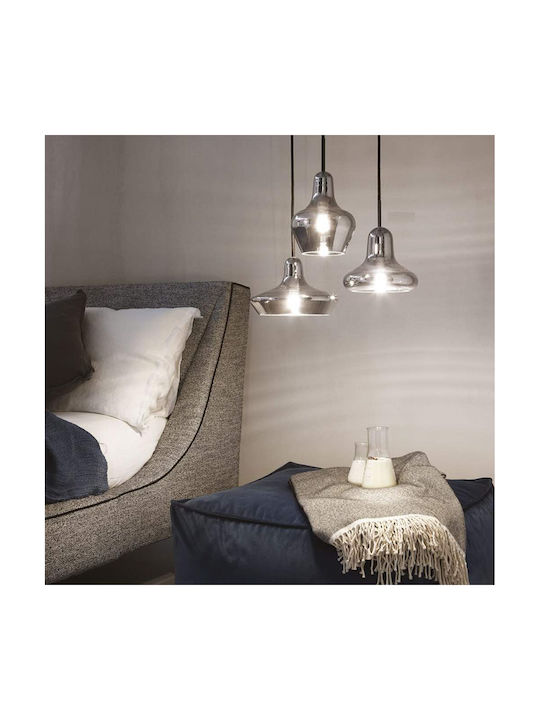 Ideal Lux Lido-1 SP1 Κρεμαστό Φωτιστικό Γκρι με Ντουί G9 17x20εκ.