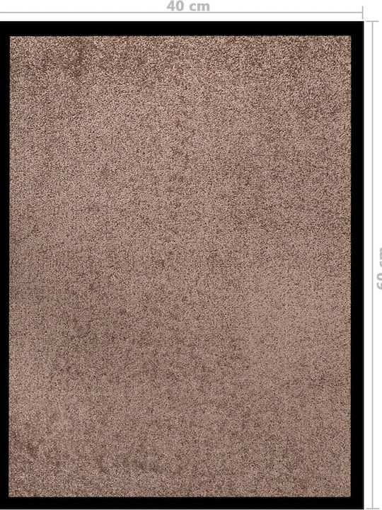 vidaXL Entrance Mat Carpet with Anti-slip Backing Coffee 40x60cm