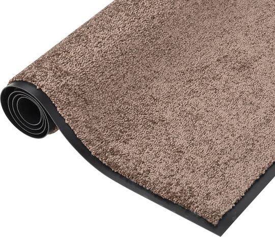 vidaXL Entrance Mat Carpet with Anti-slip Backing Coffee 60x80cm