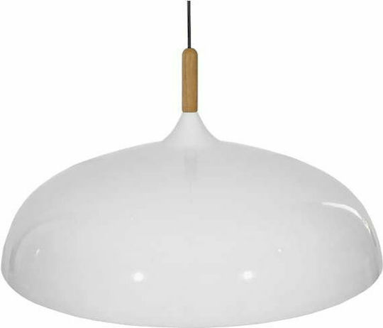 GloboStar Vallete Pendant Light White Bell with Socket E27 60x35cm