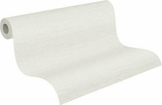Wall Wallpaper Vinyl White 1005x53cm Washable