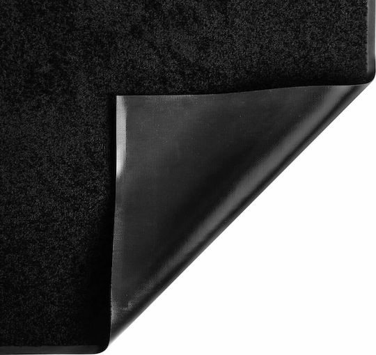 vidaXL Entrance Mat Carpet with Anti-slip Backing Black 60x80cm