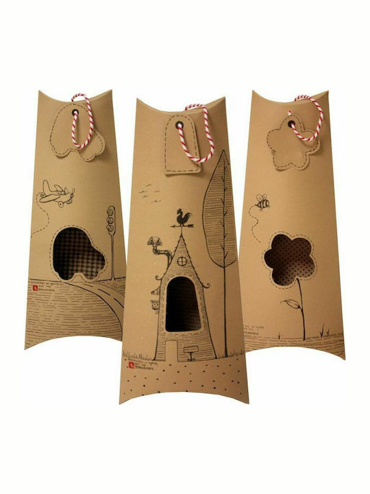 Easter Candle Pirate Square Scented, Handmade and with Box Blue