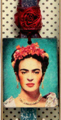 Lumânare de Paște Pătrată Aromatică, De Mână și cu Cutie Καδράκι Frida Kahlo 30cm 30buc Albastră