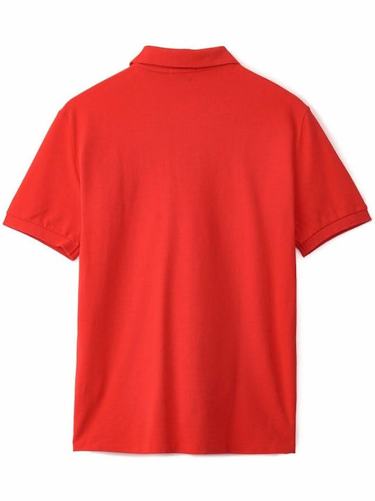 Polo Short Sleeve Blouse Red