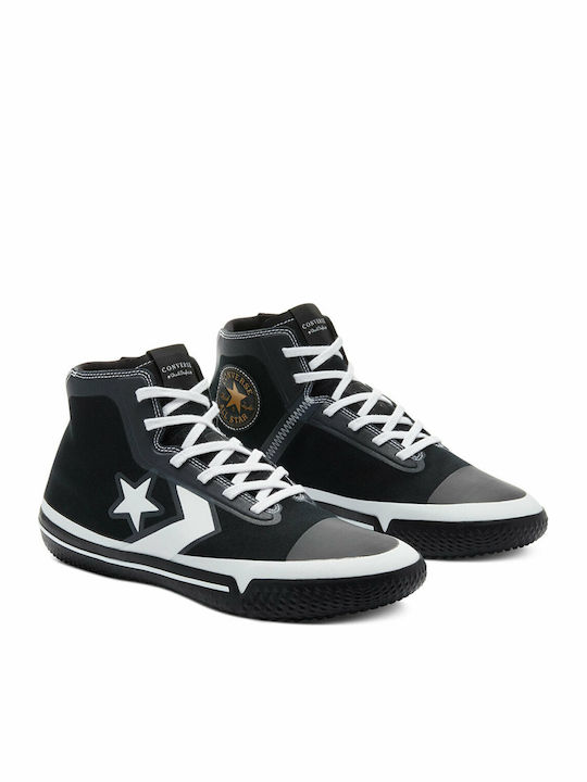 Converse All Star Pro BB Canvas Μπασκετικά Παπούτσια Μαύρα